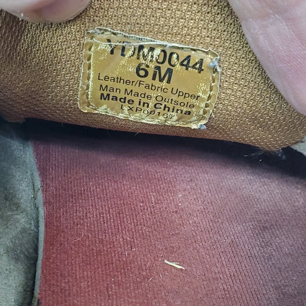 Ecco Leather & Fabric Boat Shoe 6M Youth Grey Comfort YDM0044‎ Fast Shipping